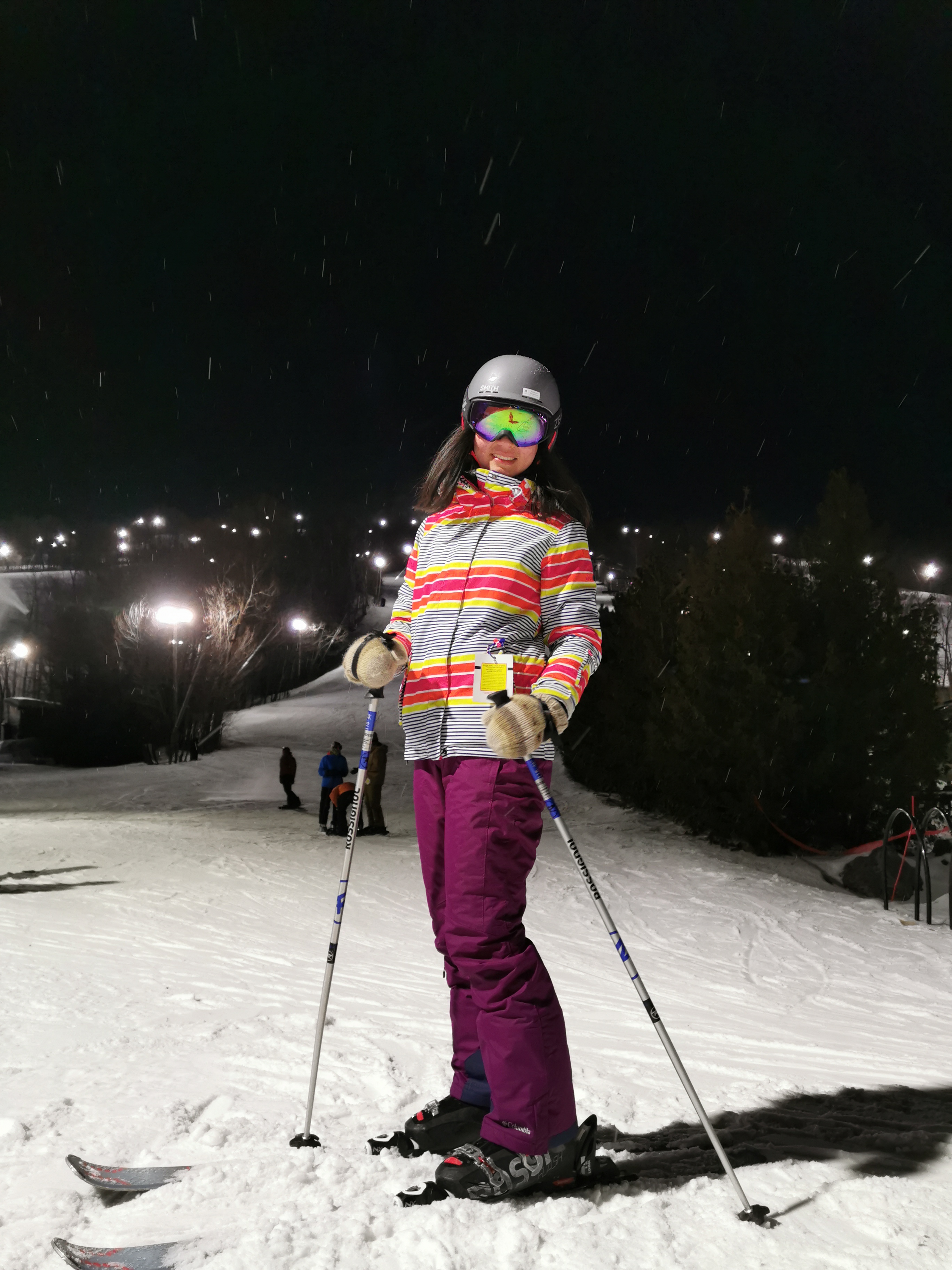 A photo of me skiing